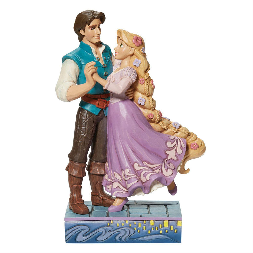 ディズニー EU限定 ラプンツェル フリン 置物 ディズニー 塔の上のラプンツェル&フリン フィギュリン(彫像