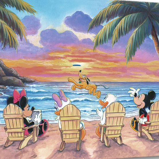 ディズニー公式ファインアート ミッキー＆フレンズ 