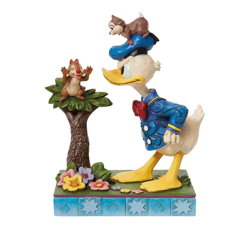 ディズニー ドナルドダックとチップ&デール フィギュリン(高さ約12cmの