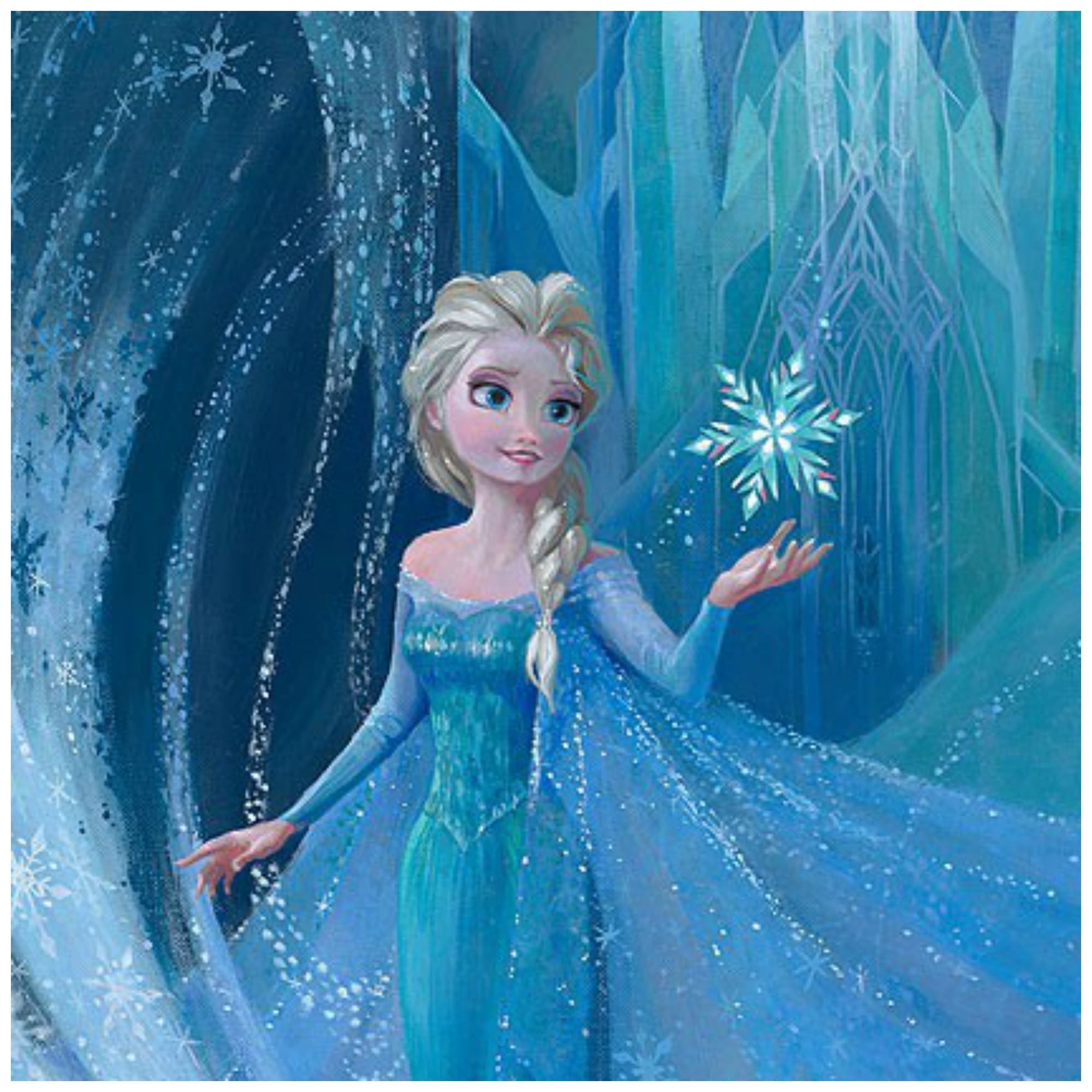 【限定品】アナと雪の女王 サイン入りアート Magic of Elsa ディズニー公式ファインアート アナと雪の女王 