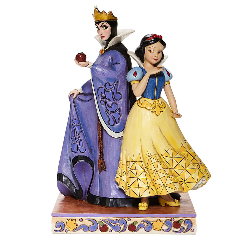 ディズニー 白雪姫＆魔女 フィギュリン (高さ約21cm彫像) 【ヨーロッパ