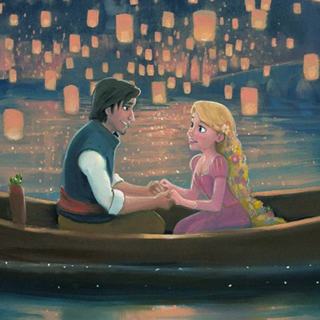 ディズニー公式ファインアート 塔の上のラプンツェル 
