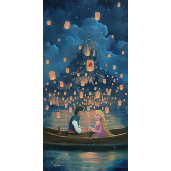 ディズニー公式ファインアート 塔の上のラプンツェル 