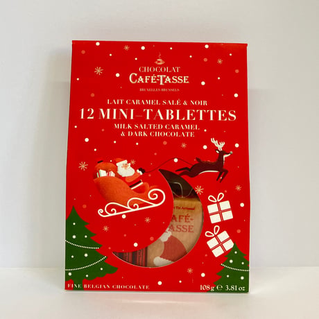 【クリスマス限定菓子】カフェ・タッセ クリスマス ミニタブレット アソート12P