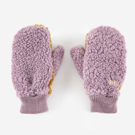 BOBO CHOSES - Sheepskin Color Block lavander gloves