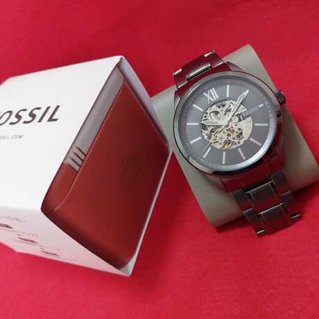 FOSSIL　腕時計　オートマティック　ガンメタル