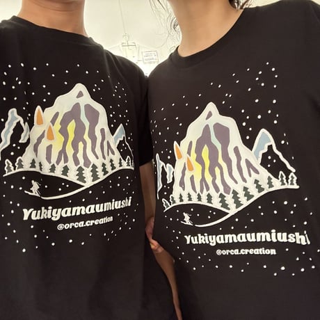 Tシャツ【雪山ウミウシ】