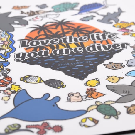 マウスパッド【Love the life you are diver①】