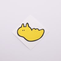 ダイビングフィンに貼れるステッカー【レモンウミウシ】