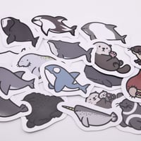ミニ防水ステッカー【海獣】