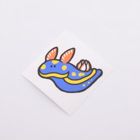 ダイビングフィンに貼れるステッカー【アオウミウシ】