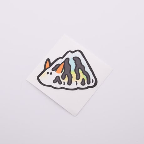 ダイビングフィンに貼れるステッカー【ユキヤマウミウシ】