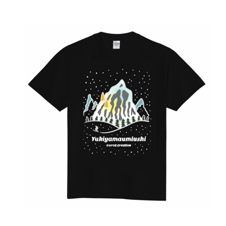 Tシャツ【雪山ウミウシ】