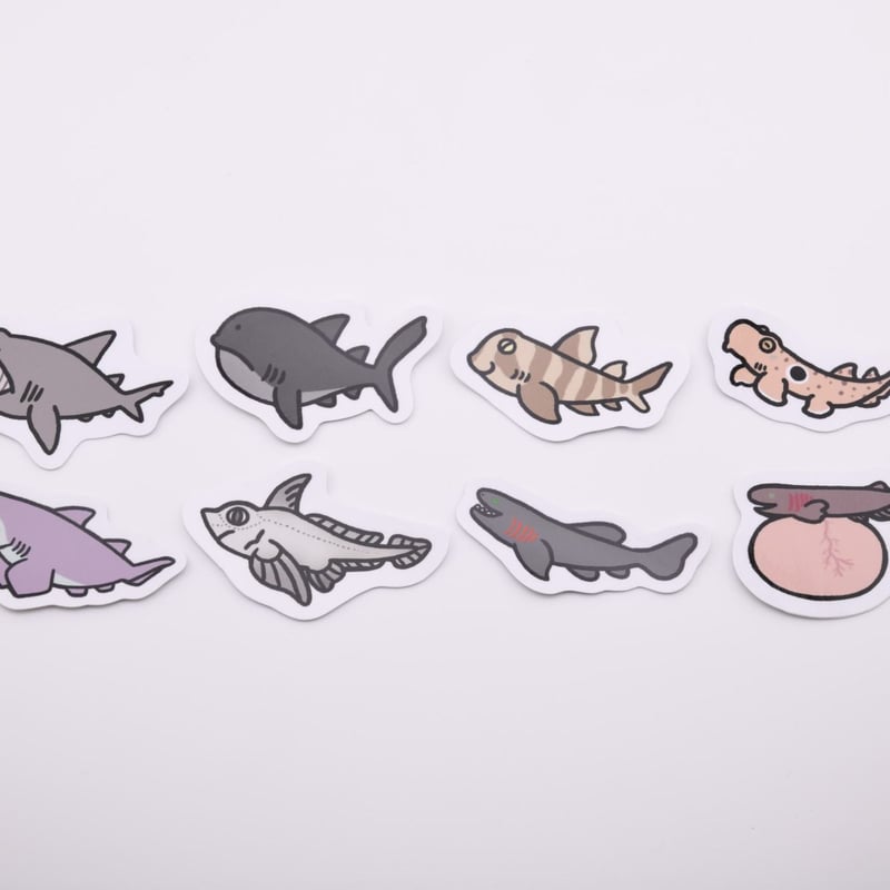 ミニ防水ステッカー【サメ】 | orca.creation
