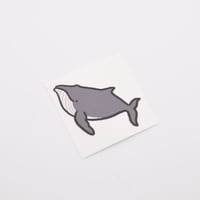 ダイビングフィンに貼れるステッカー【ザトウクジラ】