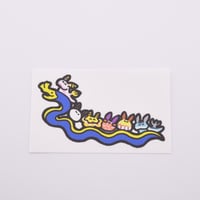 ダイビングフィンに貼れるステッカー【ハナヒゲウツボ＆ウミウシ】