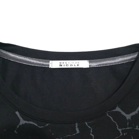 MONSIEUR NICOLE Crack Patterned Tee