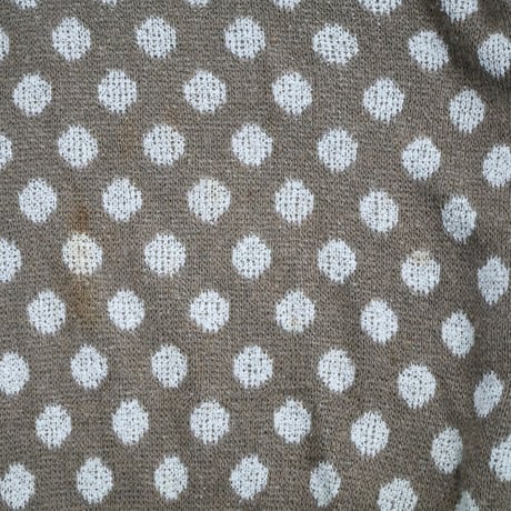 1990s EMPORIO ARMANI Polka-Dots Patterned Knit Polo Shirt