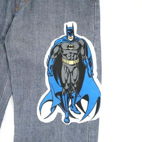 D&G "Bat-Man" Patched Wide Denim Pants