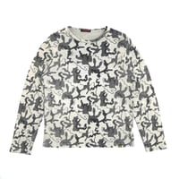 291295=Homme All-Over Patterned Long Sleeve Tee