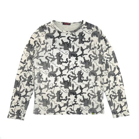 291295=Homme All-Over Patterned Long Sleeve Tee