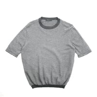 2000s PRADA Border Short Sleeve Knit Tee