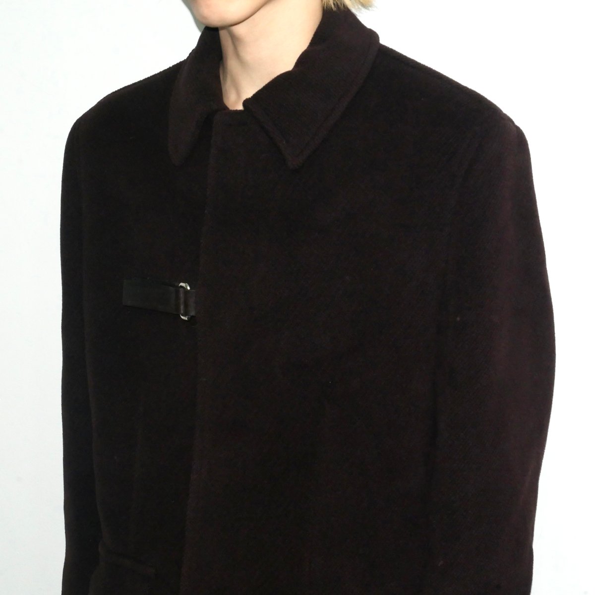 1999a/w prada leather velcro designed coat | aaar