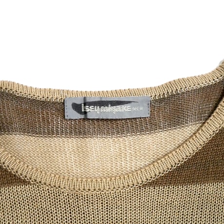 1980s ISSEY MIYAKE MEN Border Short Sleeve Knit