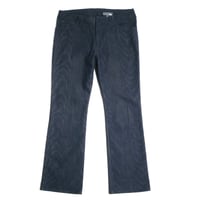 2001AW LAD MUSICIAN Wood Grain Patterned Denim Flare Pants