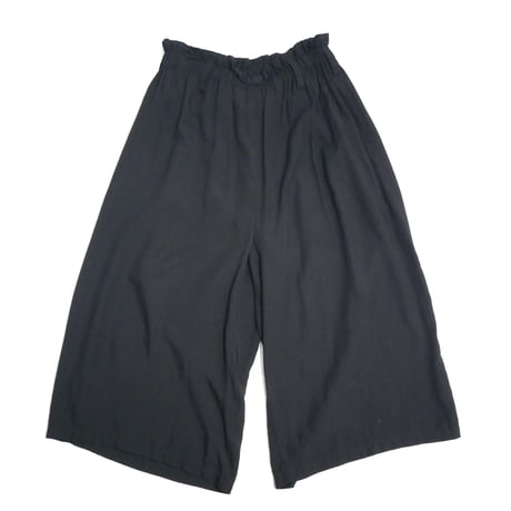 2005SS LIMI feu Waist Gather Wide Cropped Pants