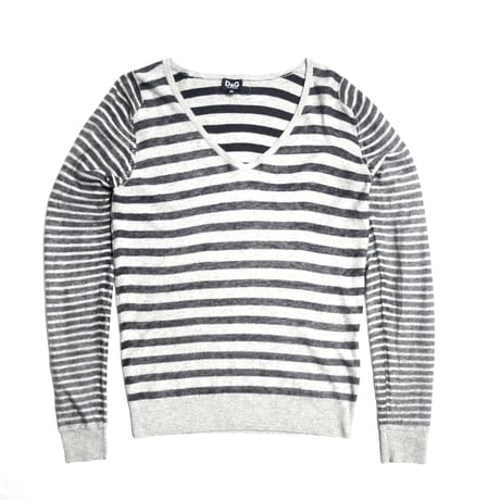 D&G Border V-Neck Knit