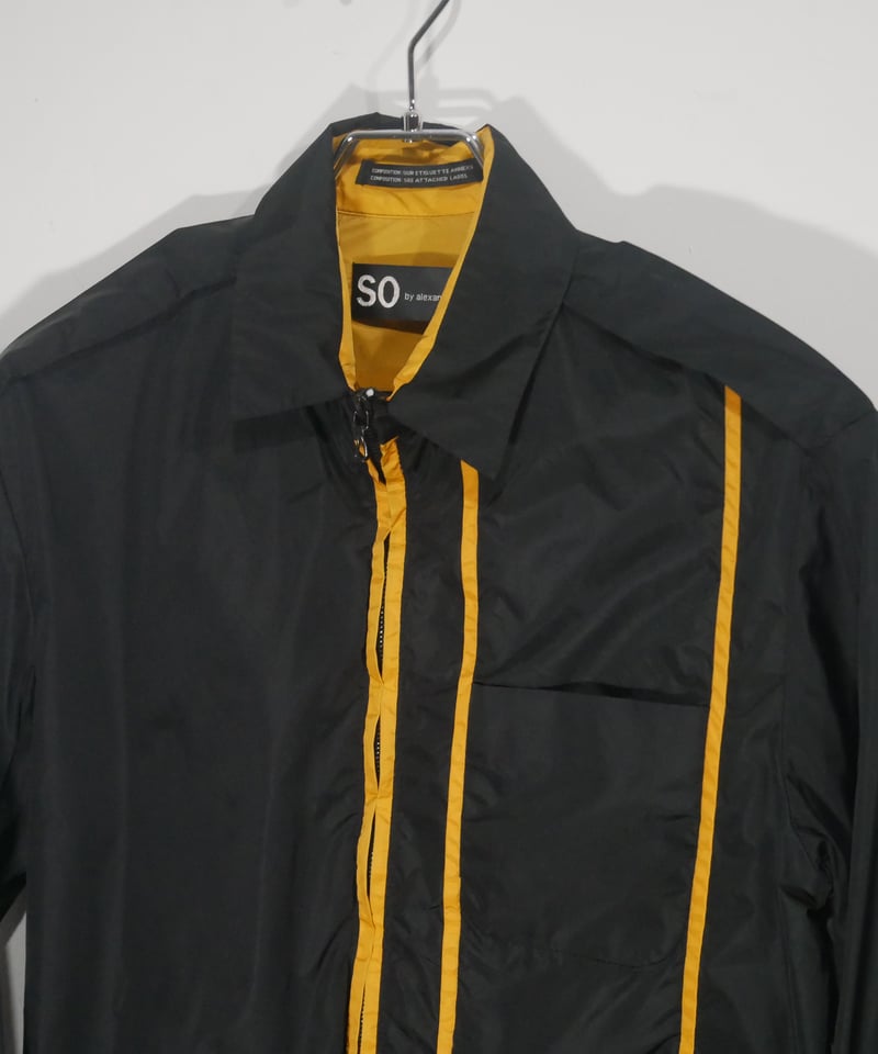 so by alexander van slobbe nylon zip shirt jack...