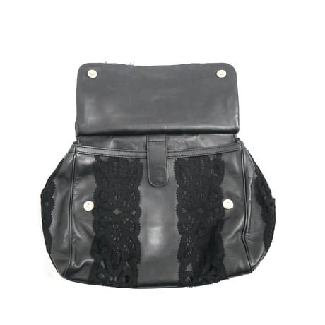 DOLCE & GABBANA Lace Docking 2-Way Hand Bag