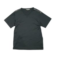 GAULTIER HOMME objet Shouder Lether V-Neck Tee