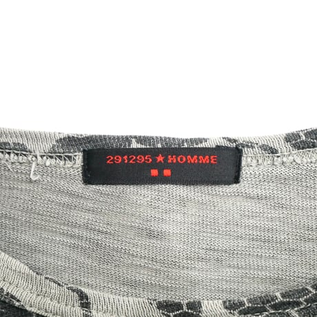 291295=Homme All-Over Patterned Long Sleeve Tee