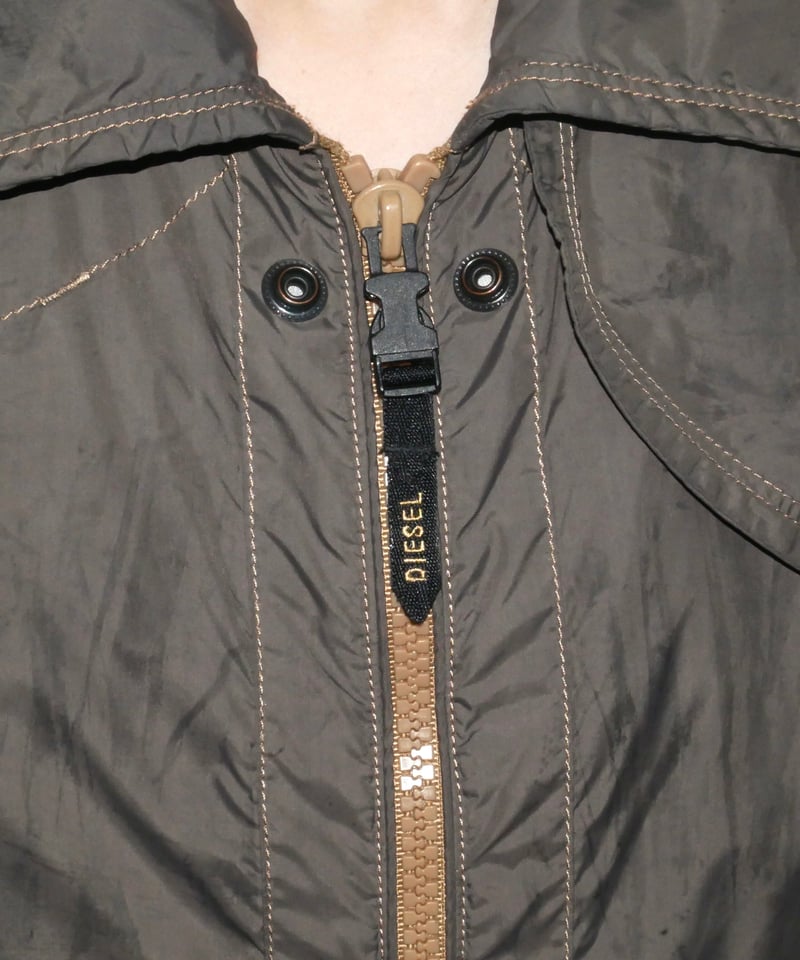 ジャケット・アウター DIESEL archive stitched tech jacket Diesel Men M Archive Tech Gimmick Zipup Jacket Luxury