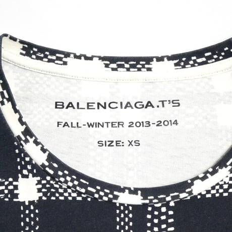 2013FW BALENCIAGA Checkered Tee