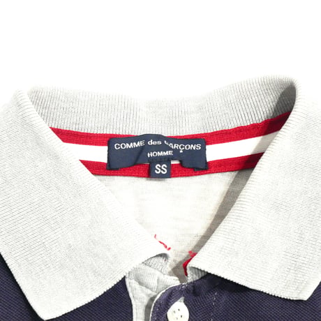 AD2007 COMME des GARÇONS HOMME Border Short Sleeve Polo Shirt