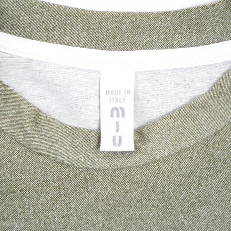 1990s MIU MIU Subtle Border Long Sleeve Tee