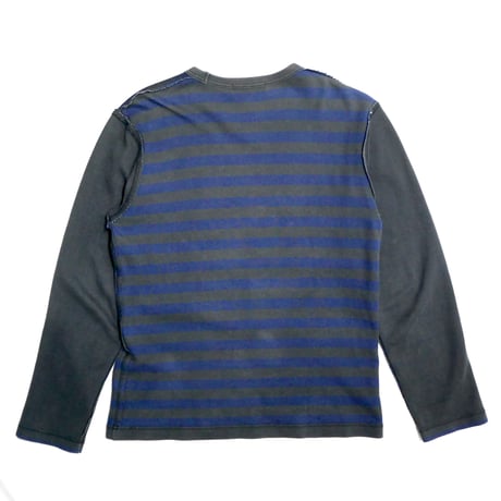 COMME des GARÇONS HOMME Reversible Border Long Sleeve Tee