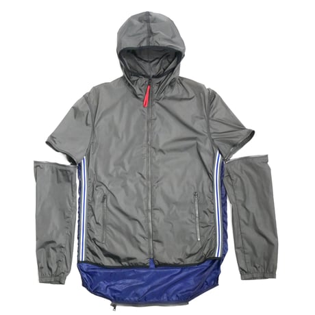 SS2000 PRADA SPORT Multi Gimmick Bi-Color Hoodie Jacket