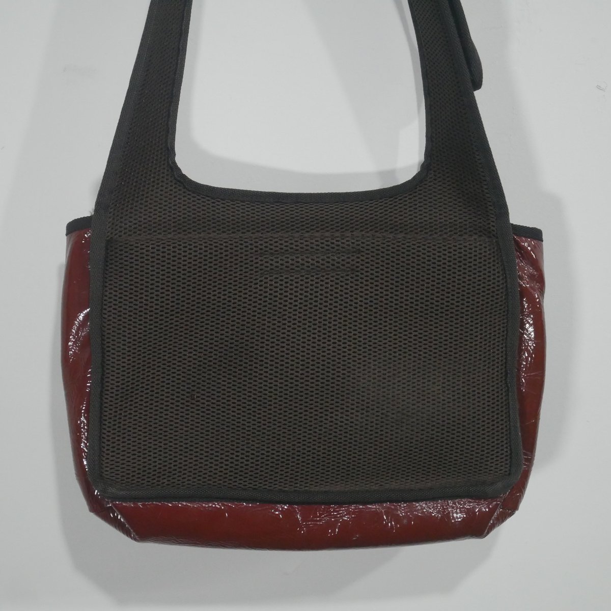 1999a/w miu miu mesh docking enamel shoulder ba