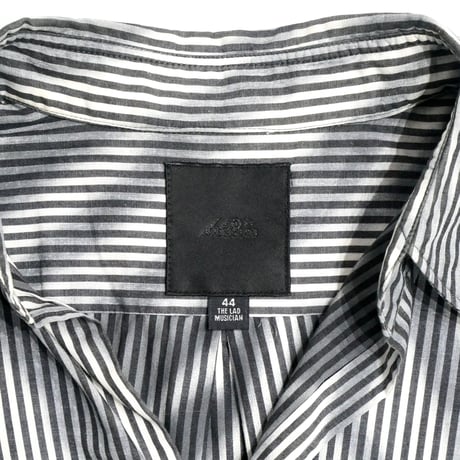 2003SS LAD MUSICIAN Zebra Patterned Stripe Short Sleeve Shirt