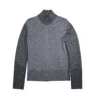1990s ARMANI EXCHANGE Bi-color High Neck Zip Knit