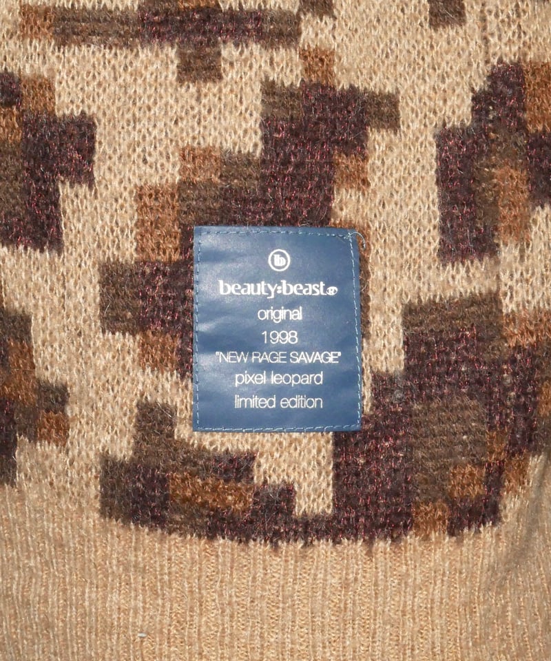 tete homme × beauty:beast digital leopard knit