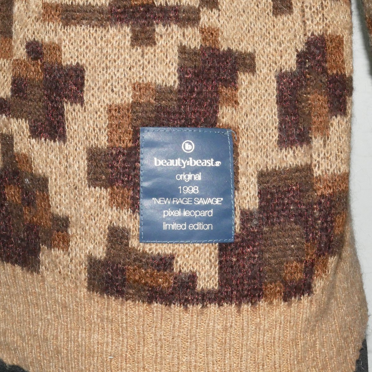 tete homme × beauty:beast digital leopard knit