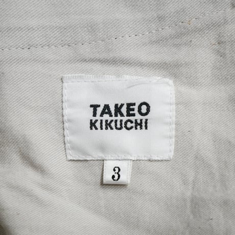 TAKEO KIKUCHI Shiny Straight Denim Pants