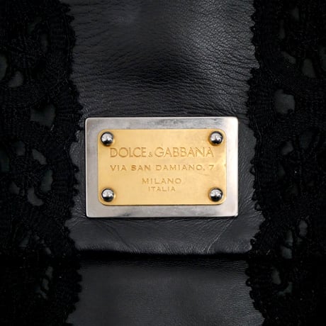 DOLCE & GABBANA Lace Docking 2-Way Hand Bag