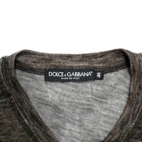 DOLCE&GABBANA Fake Layered V-Neck Knit
