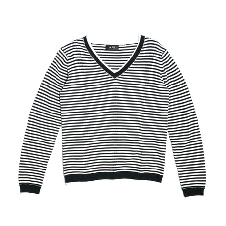 A.A.R Border V-Neck Knit